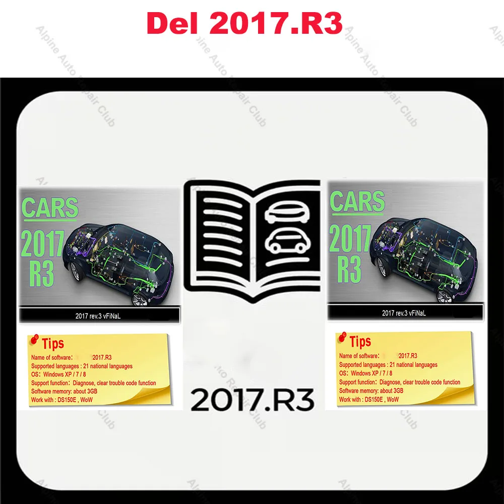 

Latest Car Repair Tools 2017 R3 Diagnostic Software 2024 | DS150E Bluetooth VCI OBD2 Scanner | with Keygen for Cars & Trucks