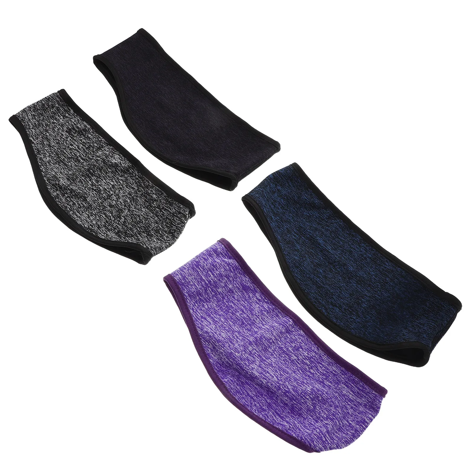 

4Pcs Warm Running Headband Ear Cover Winter Sports Stretchable Headband for Outdoor Fitness Cycling Hiking Mountaineering