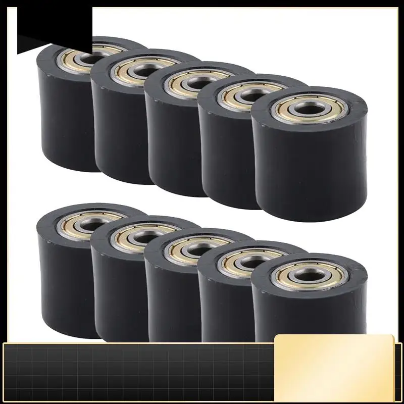 

10Pcs 10Mm Mechanical Pulley Bearings,Roller Idler Bearing Pulley,Chain Pulley Suitable For Street Bikes And Motorcycles-N37R