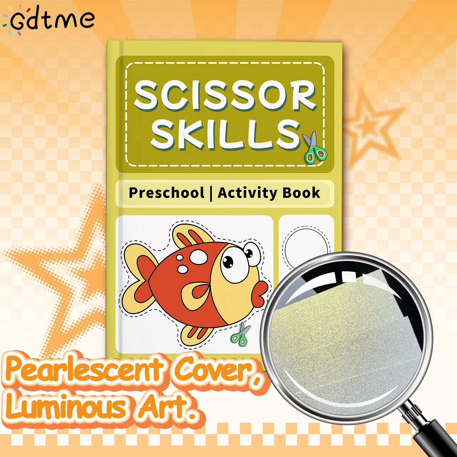 Scissor Skills Activity Book, Paper-Cutting Practice Workbook, Easy & Guided Designs for Skill Building, Creative Craft Activity