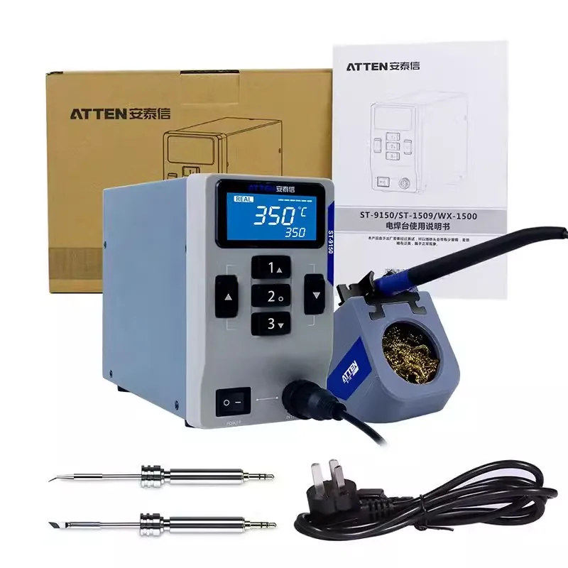 ATTEN ST-1509 9150 Digital Soldering Station Compatible With Various Type Of Soldering Tips BGA PCB Desoldering Welding Iron