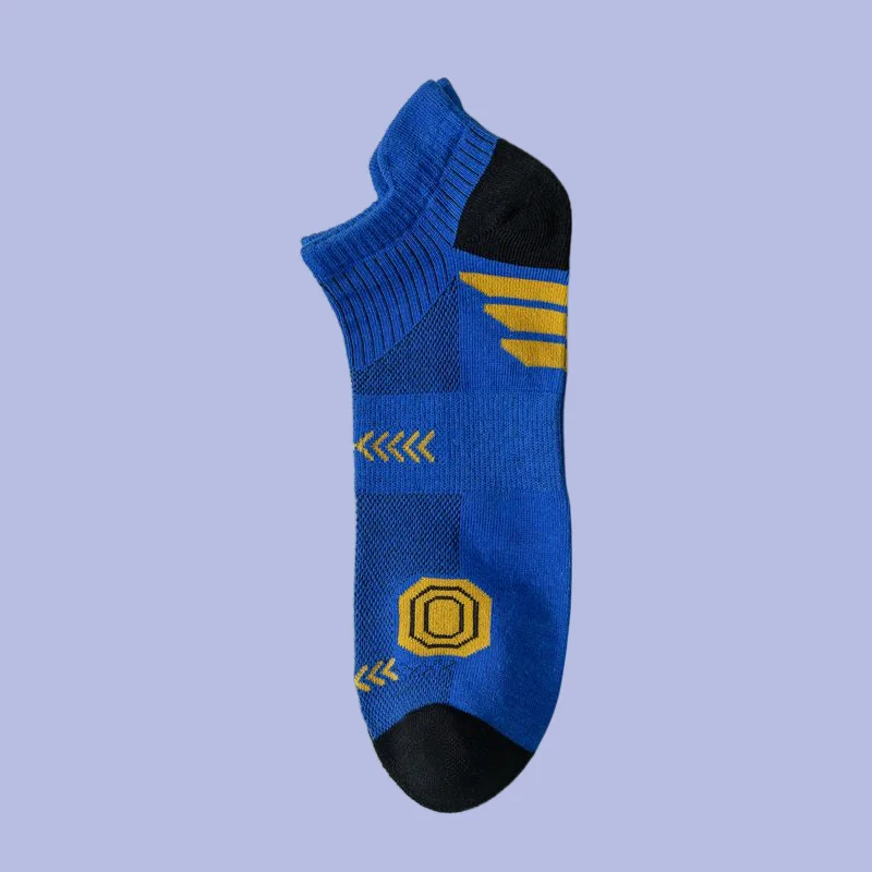 5/10 Pairs Youth Deodorant Short Socks Men's Large Size Summer Cotton Sports Socks Fashion 2024 Sports Socks Men's Short Socks