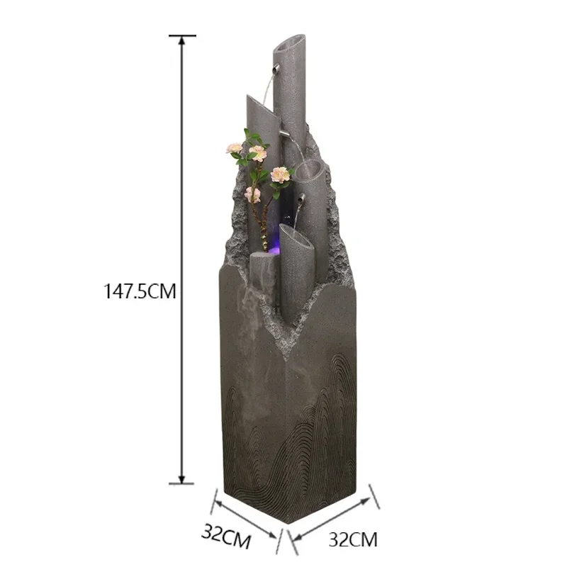

Клуб отеля, выставочный зал, мягкие аксессуары, натуральные цементные стойки, рокарий, фонтан с течетной водой, напольное украшение