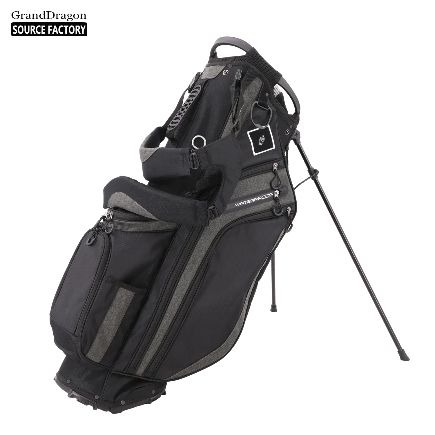 Wholesale Custom 14 dividers Golf Bag Canvas Golf Stand Bag Customized Tour Golf Staff Bag Cart