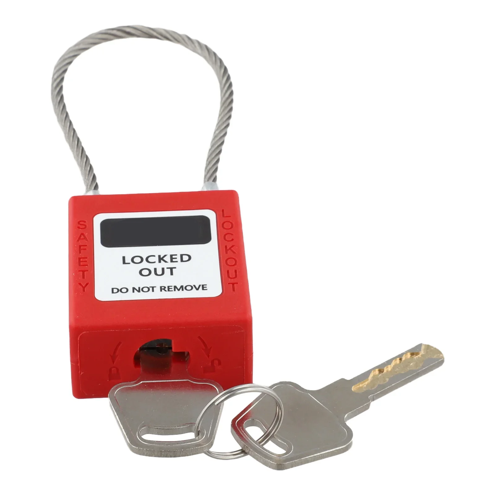 Stainless Steel Compact Cable Lock with 2 Keys Ergonomic Design for Comfortable Use for Travel and Outdoor Security
