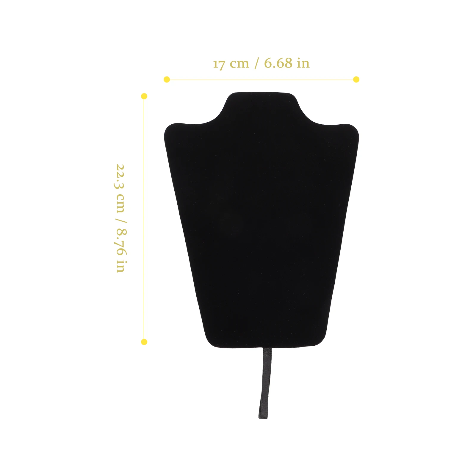 

Suede Mannequin Stand Jewelry Display Necklace Bust Rack for Selling Flannel Showcase Home Store Trade Durable Practical Elegant