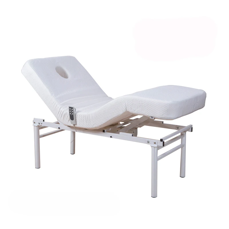 Popular Comfortable Simple White Beauty Spa Massage Bed For Body Single Bed