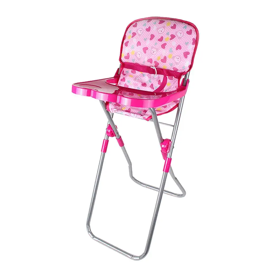 Simulation Baby Doll Dining Chair Lightweight Dollhouse Furniture for Pretend Play and Nursery Room Decoration