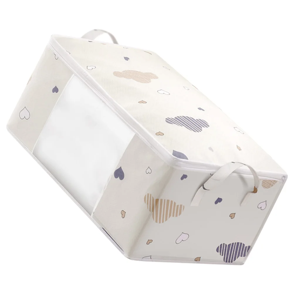 

Large Capacity Cotton Bag 60x40x30cm Waterproof Clothes Container Foldable Duffle Bag for Travel Home Storage Pouch Non Woven