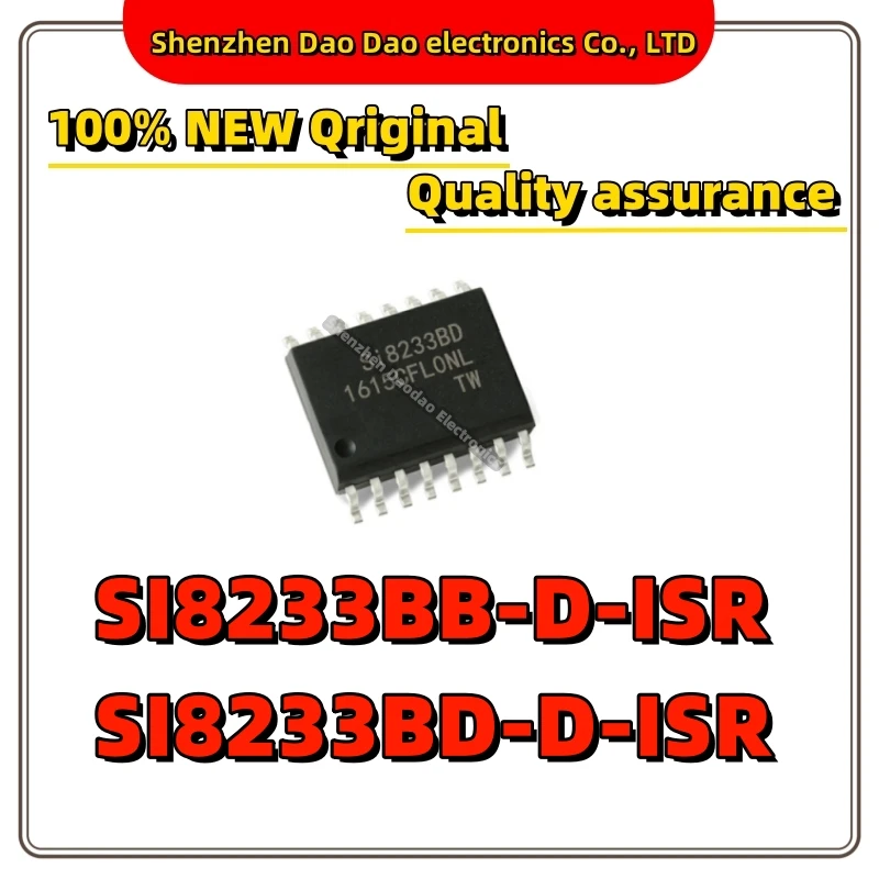 5Pcs SI8233BB-D-ISR SI8233BD-D-ISR SI8233BD-D SI8233BD SI8233BB IC Chip SOP-16 Patch isolated grid driver chip Quality Brand New