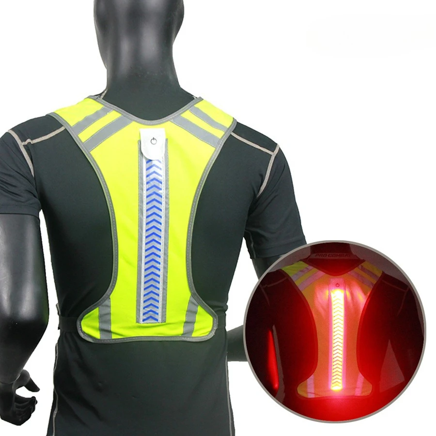 High Visibility Safety Highlight Reflective Night Motorcycle Cycling Vest Traffic Coat Night Running Working Reflective-Cloth