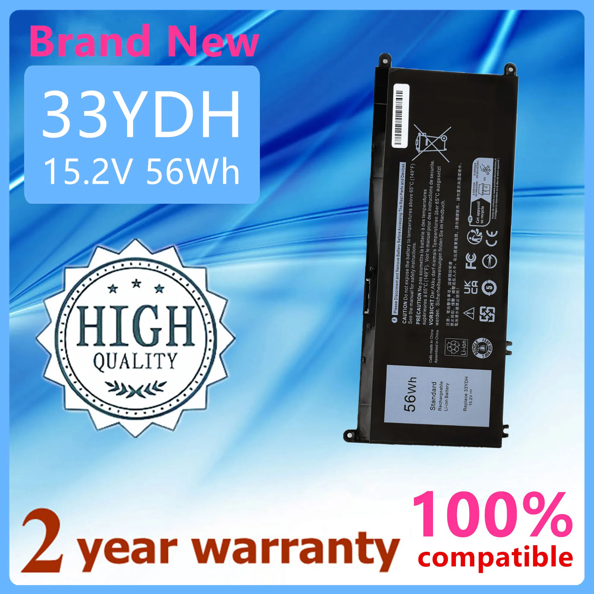 

Laptop battery for For Dell Inspiron 7577 7588 7773 7778 7779 7786 3490 3580 3590 G3 15 3579 5587 17 3779 33YDH For Vostro 7570