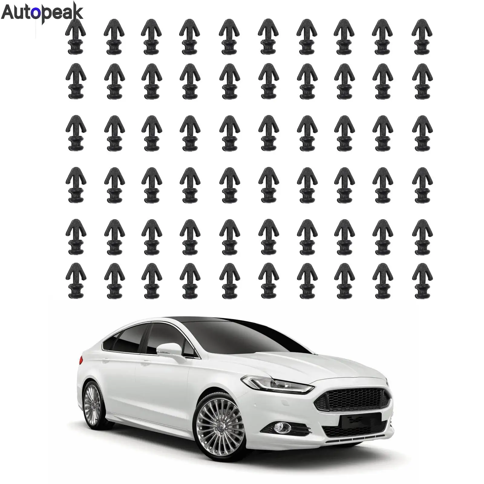 

For Ford Mondeo MK2 MK3 MK4 Galaxy Scoripio 60x lower plastic mounting door trim Gasket Clips strip seal Weatherstrip fastener