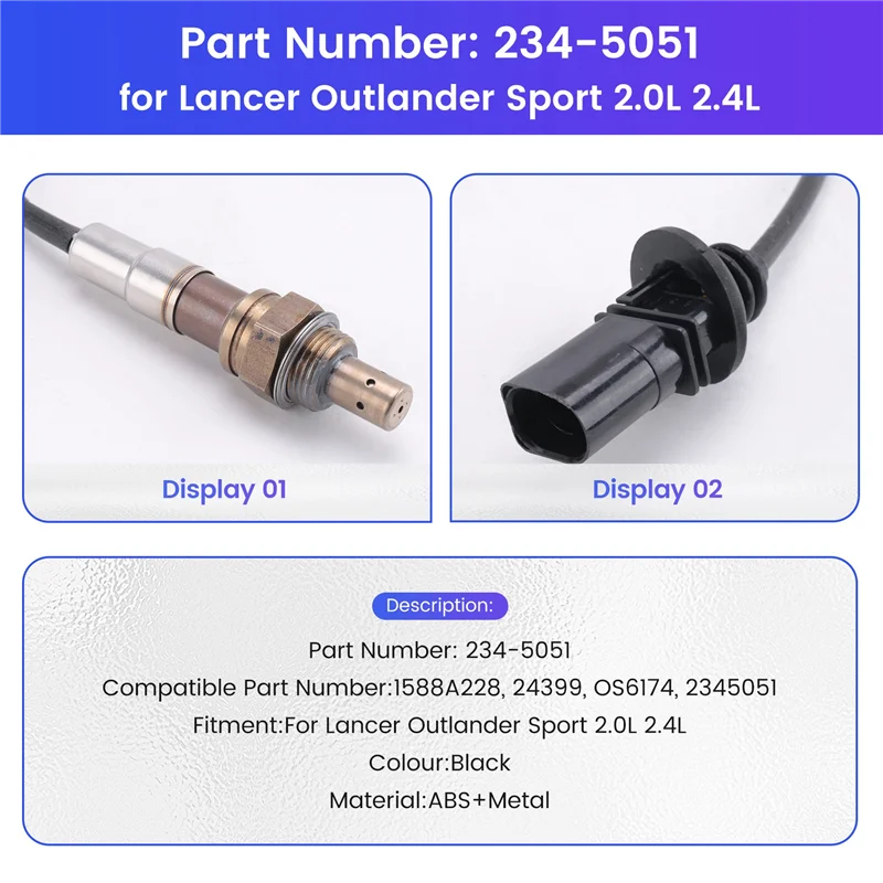 

Upstream Oxygen Sensor 234-5051 For Mitsubishi Lancer Outlander Sport 2.0L 2.4L