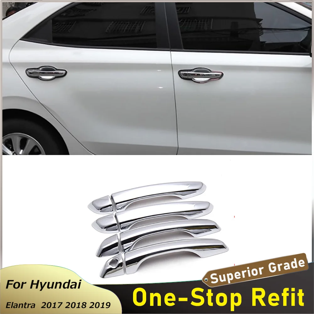 

Car Styling Outer Door Handle Trims Cover Frame For Hyundai Elantra 2017 2018 2019 2020