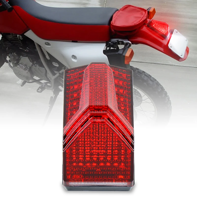 OVOVS LED Tail Light 500% Bright Rear Brake Light with White License Plate Lighting  for Dirt Bike  Honda XR650L XR600R