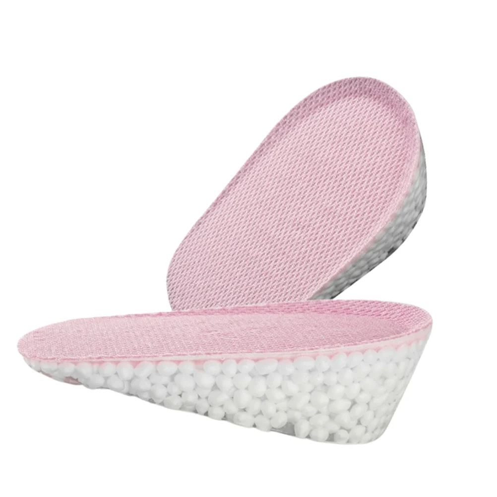 

Heightening Insoles Pink Shoe Lift Non-slip Women's Increasing Silicone Shoes Pad Half