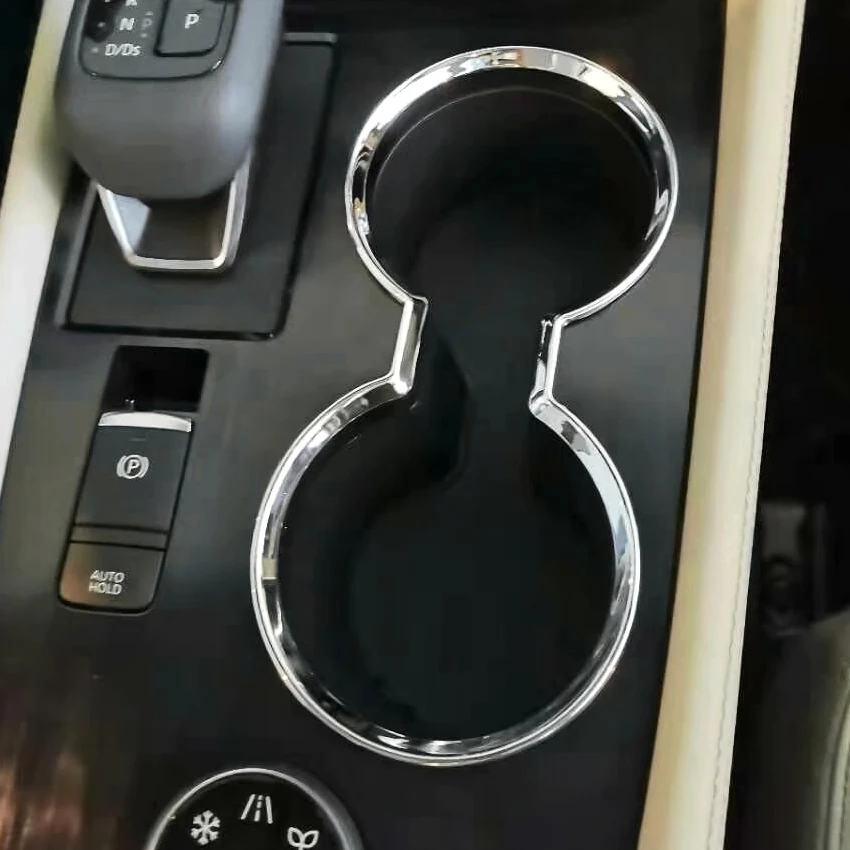 حامل أكواب داخلي من الكروم اللامع مزخرف أنيق لنيسان X-Trail XTrail T33 2023 2024 2025