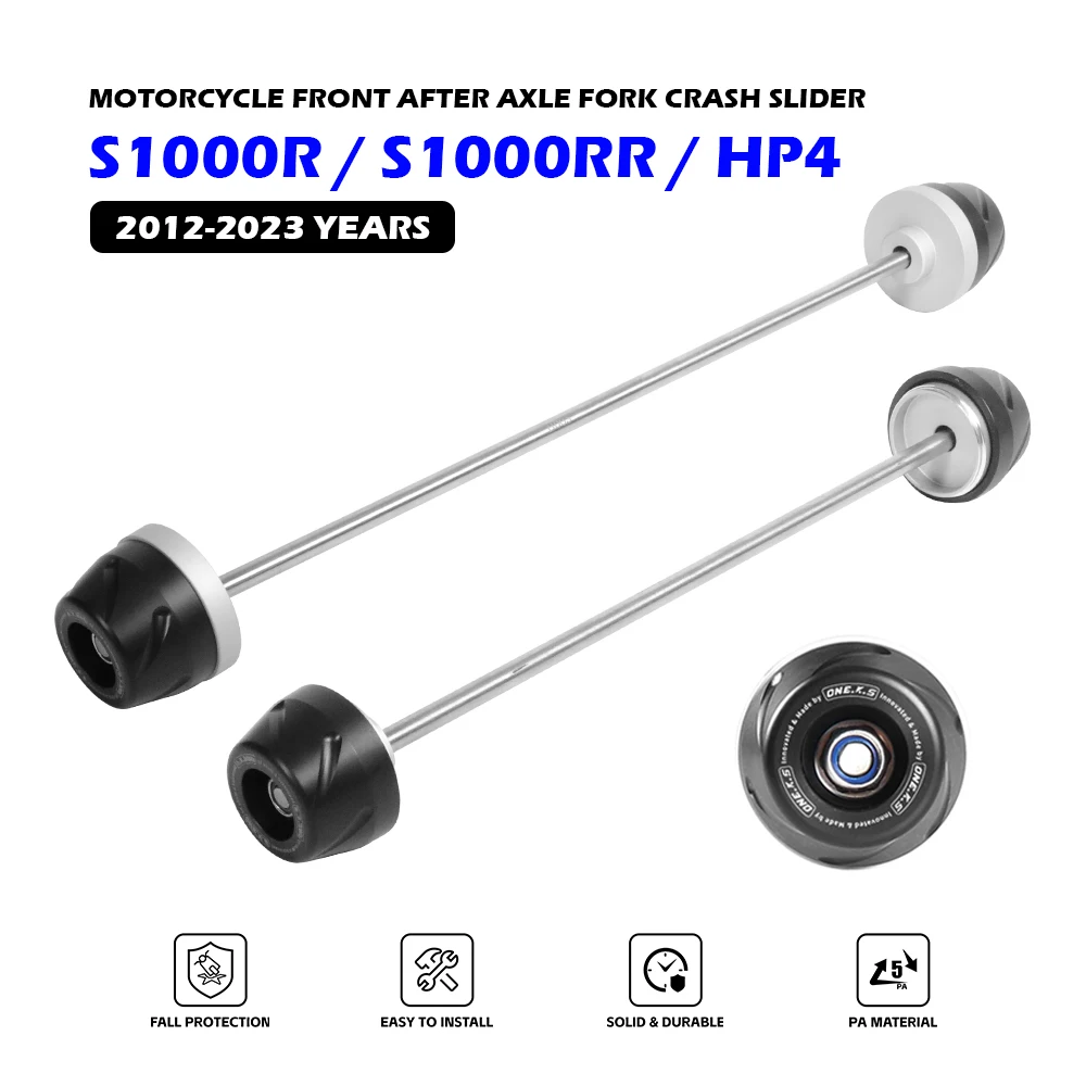 

For BMW S1000R S1000RR HP4 2013-2023 Front Rear Axle Fork Crash Slider Wheel Anti-Collision Protector Motorcycle Accessories