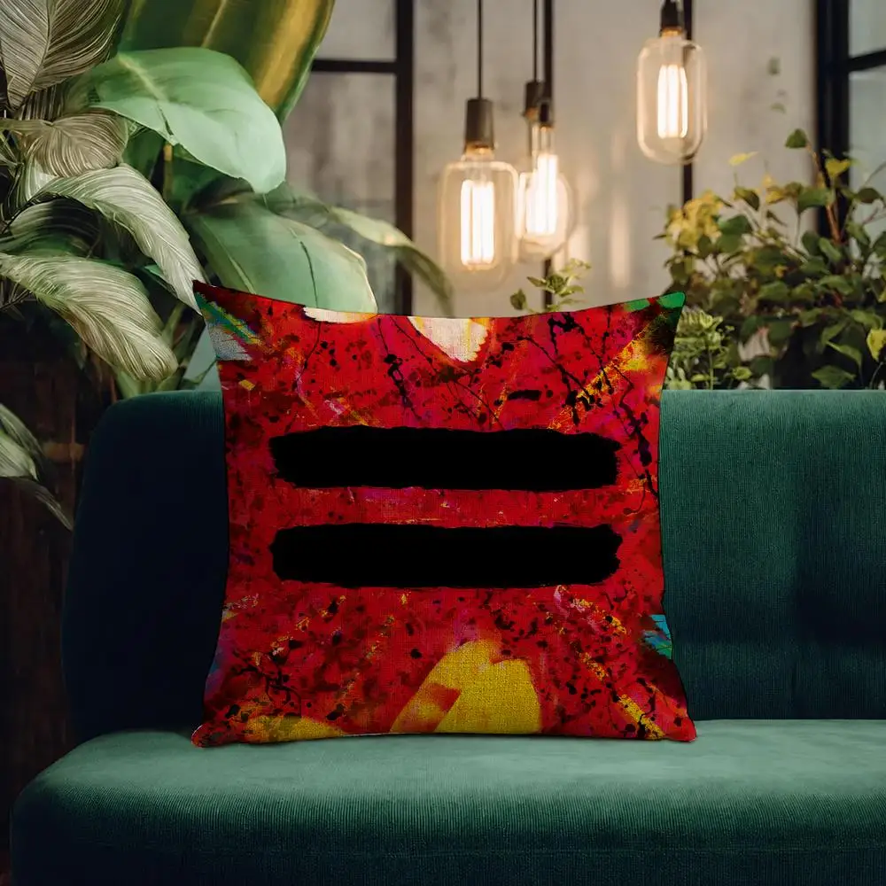 Singer Ed Sheeran Cushion Cover Natural Linen Pillowcase Set Cushion Cover for Sofa Bedroom Chair