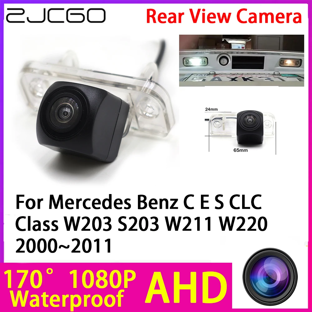 

ZJCGO AHD 1080P Reverse Rear View Camera Night Vision Waterproof for Mercedes Benz C E S CLC Class W203 S203 W211 W220 2000~2011