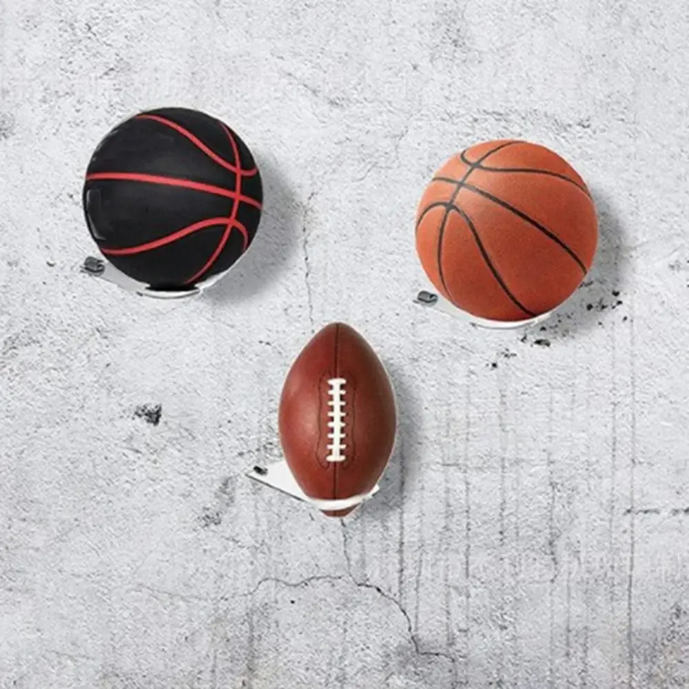 Acrylic FootBall Display Stand Durable Space Saving Ball Storage Holder Load-bearing Multifunction Basketball Holder
