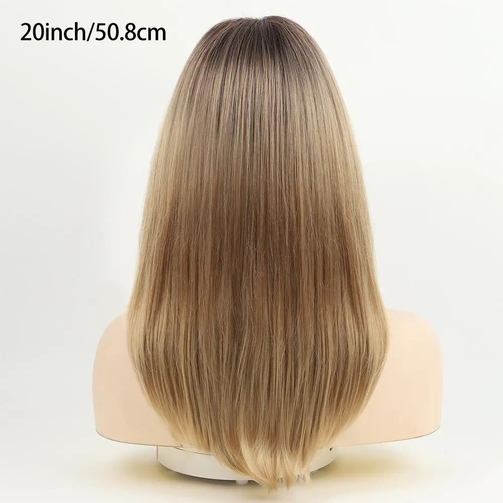 Gradient Golden Hairstyle, Beautiful Women's Wig, Holiday Hot Selling Item, Suitable for All Seasons