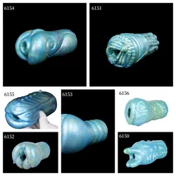 Alien bug Animal Vagina Masturbation cups Sex Toys doll for Men Liquid silicone Clamping Sucking Penis Exercise Pellet Friction