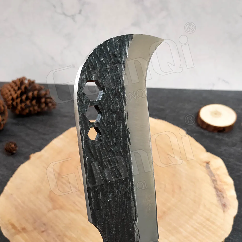 6 In Meat Cleaver Kitchen Knife Handmade Butcher Knife With Sheath Forged Fish Knife Sharp Boning Knife