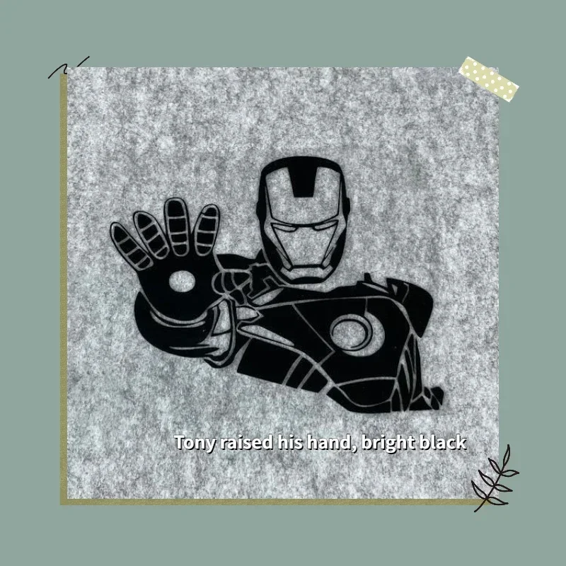 .Disney Marvel Hot Selling Merchandise Iron ManTony Stark Avengers Endgame Donny Avatar Waterproof Sticker Reflective Car Sticke