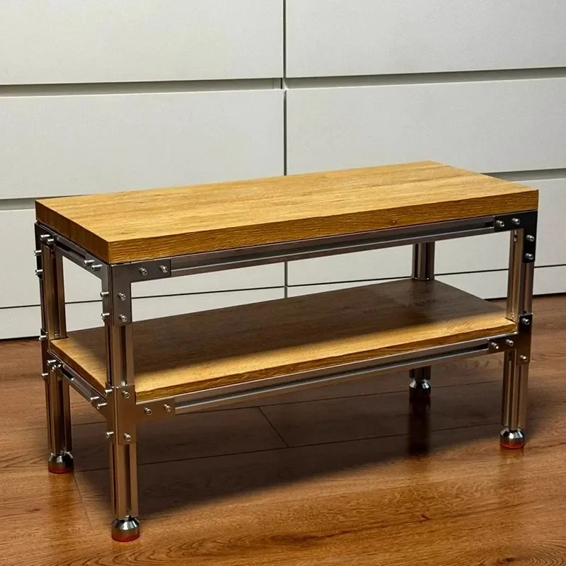 Aluminum Profile Birch Ocean Board Display Rack Hole Board Shelf Floor to Floor Kitchen Storage Rack Small Shelf