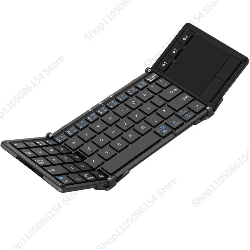 

BK08 foldable tri-fold bluetooth keyboard with trackpad