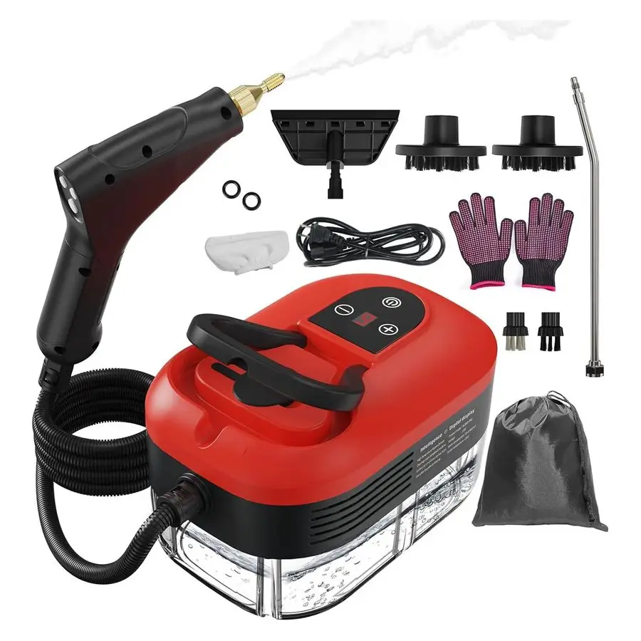 Cleaner for Home, 15s HeatUp, 1.2L Water Tank, 6Level Adjustable Handle, Handheld Steam Cleaner for Car Detailing, Dirt, Furnitu
