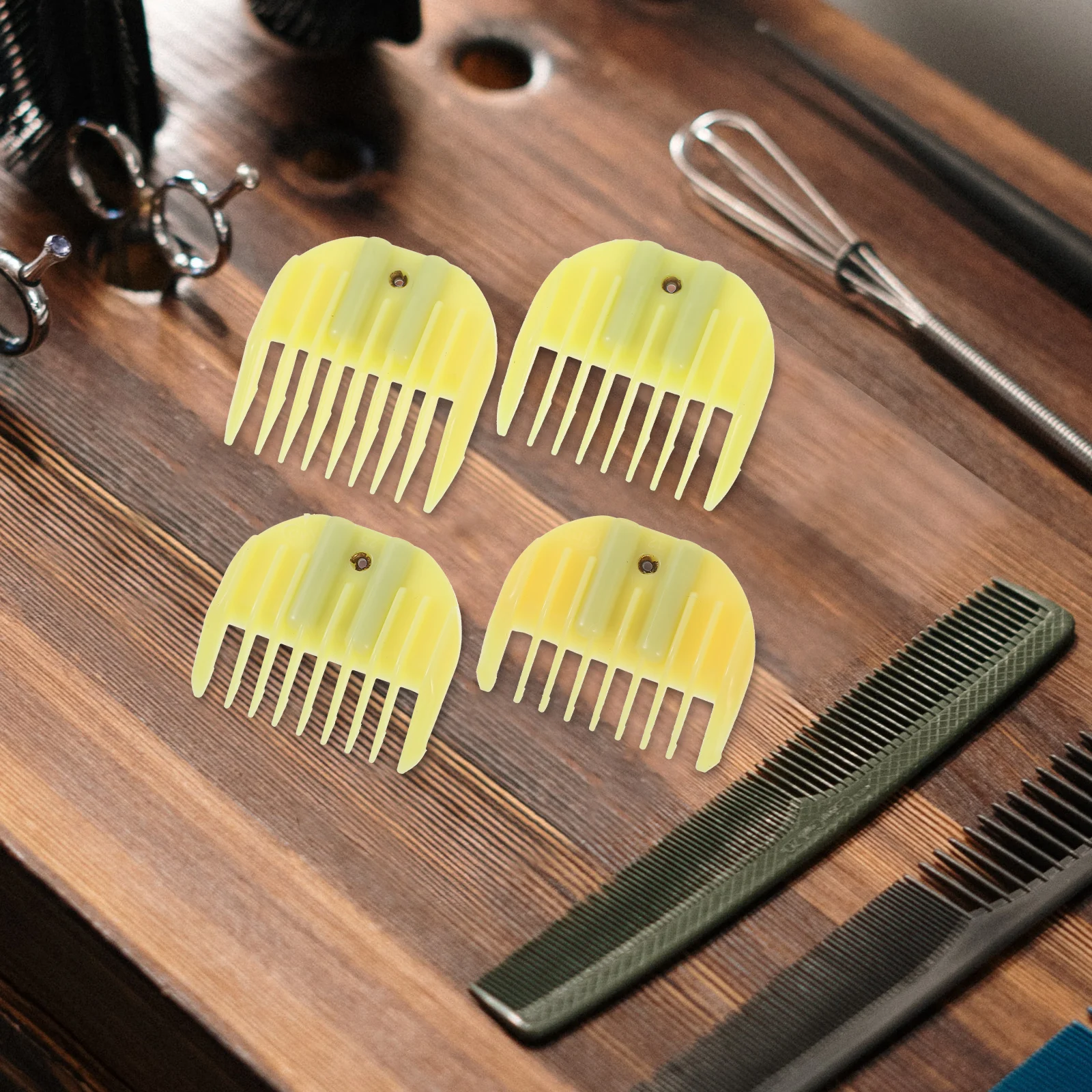 

4pcs Trimmers Guide Combs Hair Clipper Accessories Cutting Guides Electric Clippers Durable Fits Blades Hair Cutting Tool