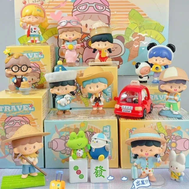 

zZoton Travel Together Series слепая коробка Mystery Box украшения Kawaii фигурка Коллекционная модель подарки-сюрпризы игрушки