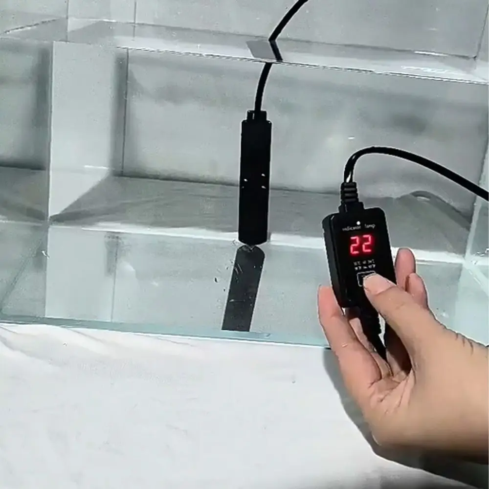 

Quartz Glass Aquarium Submersible Heater Adjustable Low Water Level Fish Tank Heating Rod Constant Temperature Control 30w-100w