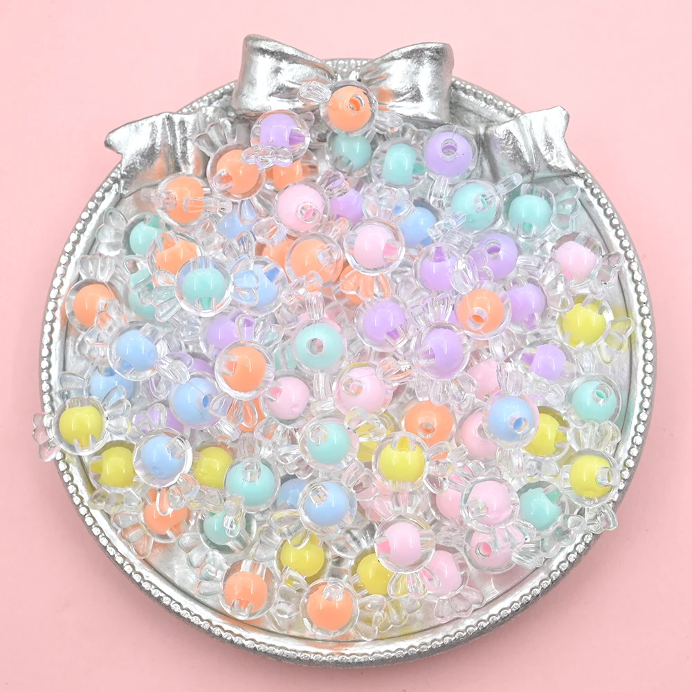 15x8mm Clear Candy shaped Acrylic Beads Cute Loose Spacer Beads For Jewelry Making DIY  Kids Bracelet Necklace Craft Accessories view 5