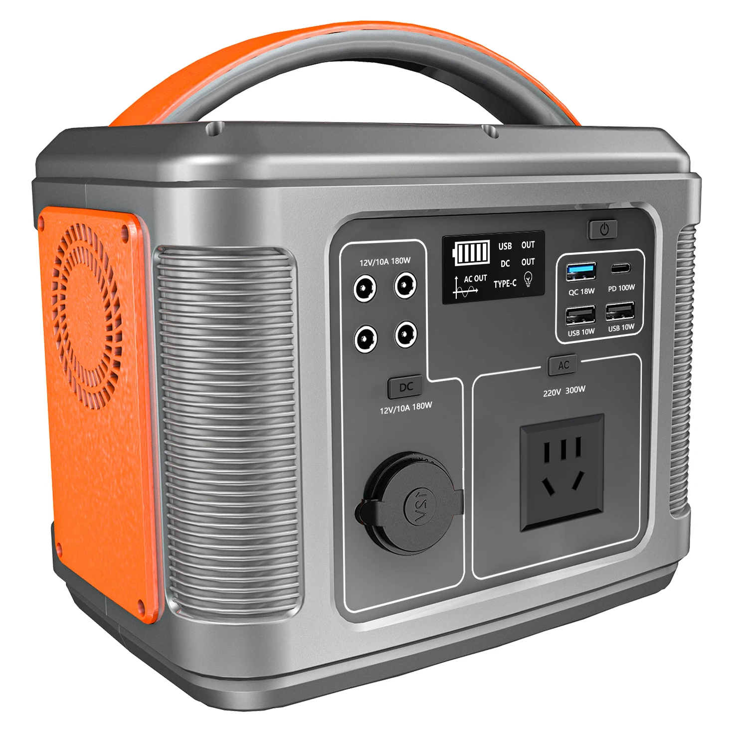 Power Bank Battery Cell  Lithium USB Type-C DC AC  300W Portable Power Station for Portable Power Pack