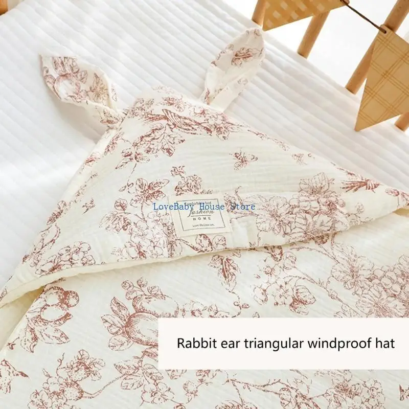 

BX0D младенец обертка с животными ушами хлопковые одеяло удобные новорожденные малышки