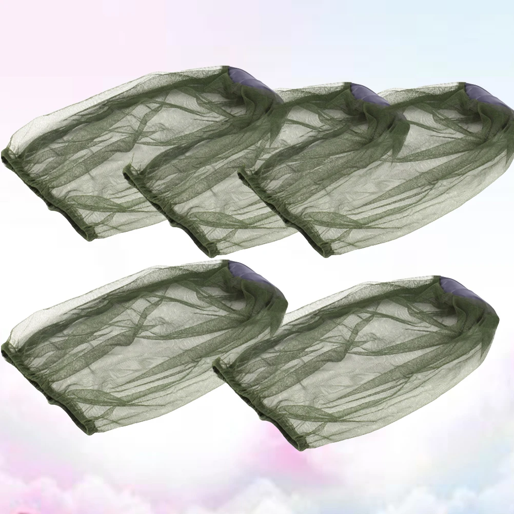 

8pcs Durable Anti-Insect Hat For Outdoor Camping Fishing Hiking Beekeeping Face Neck Protection Lightweight Portable Head Net