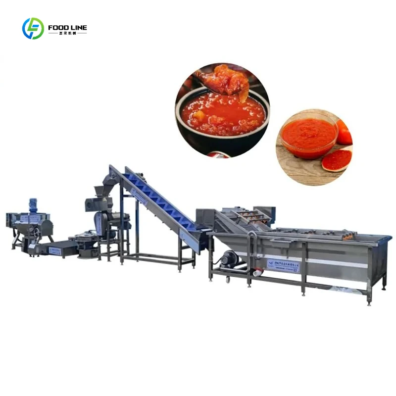 Foodline Industrial Tomato Sauce Production Line Small Tomato Sauce Paste Ketchup Making Filling Machine Line for Sale