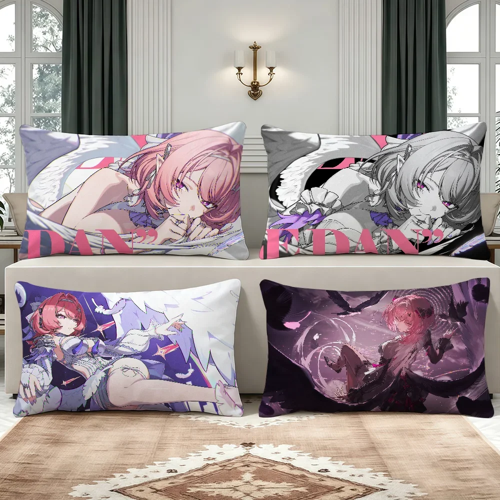Remielle Dan Zenless Zone Zero cushion cover Breathable Washable Decor Shell Concealed Zipper Sofa Office Lumbar Decoration