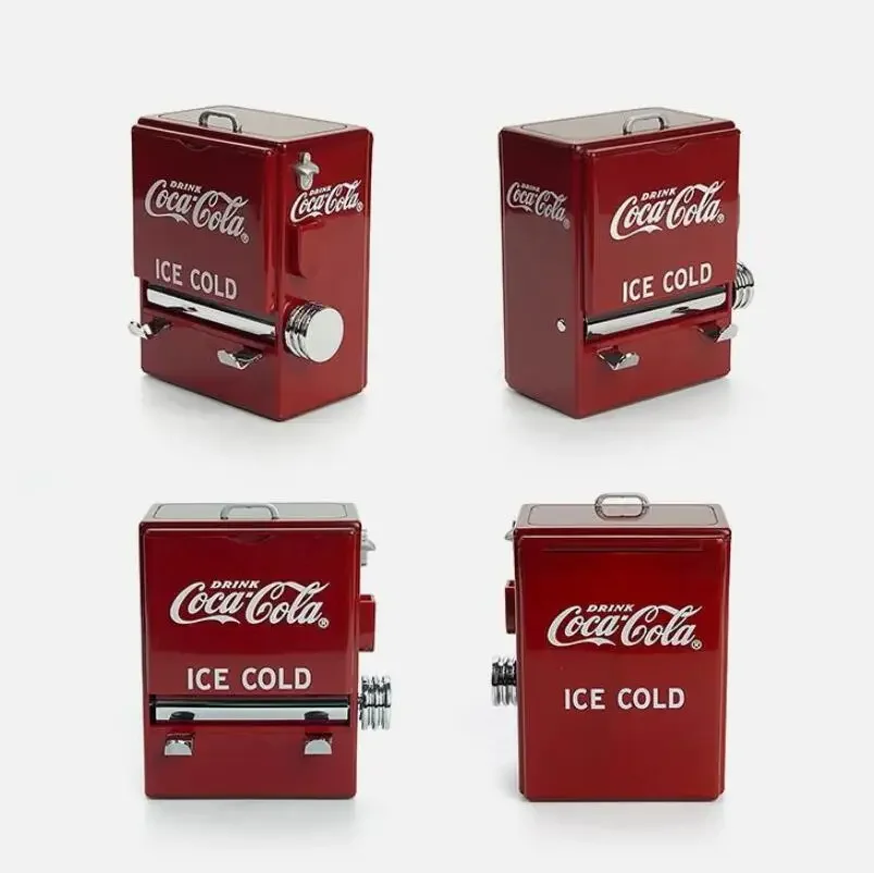 Personality Creative Retro-Cola Toothpick Box Vending Machine Style Pressing Toothpick Case Dispenser Plastic Holder Ornament