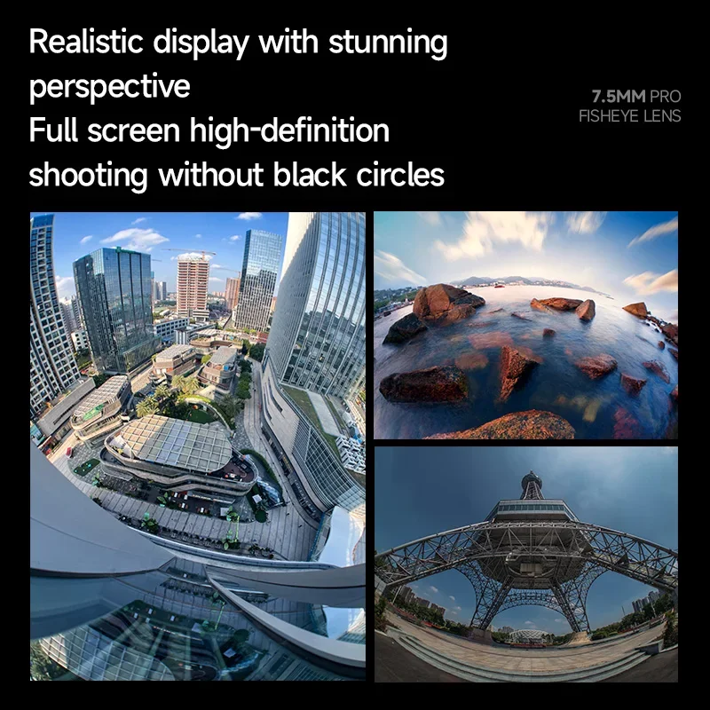 Generation 7.5Fisheye Magnifying Universal External Phone Lens High-Definition Shooting Lens Suitable For Apple and Android