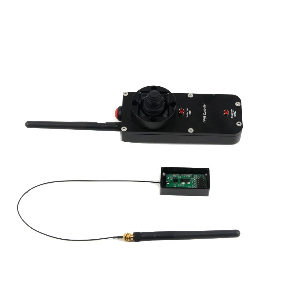 FATJAY KYC-2M-XY-R Joystick Hall de doble motor Control remoto impermeable con bajo consumo de energía para barcos tripados de corto alcance