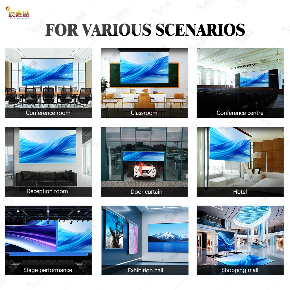P2.6 Full Color LED Video Wall  Rolling LED Screen Display Panel with Animation Support Foldable Roll-Up Display view 2