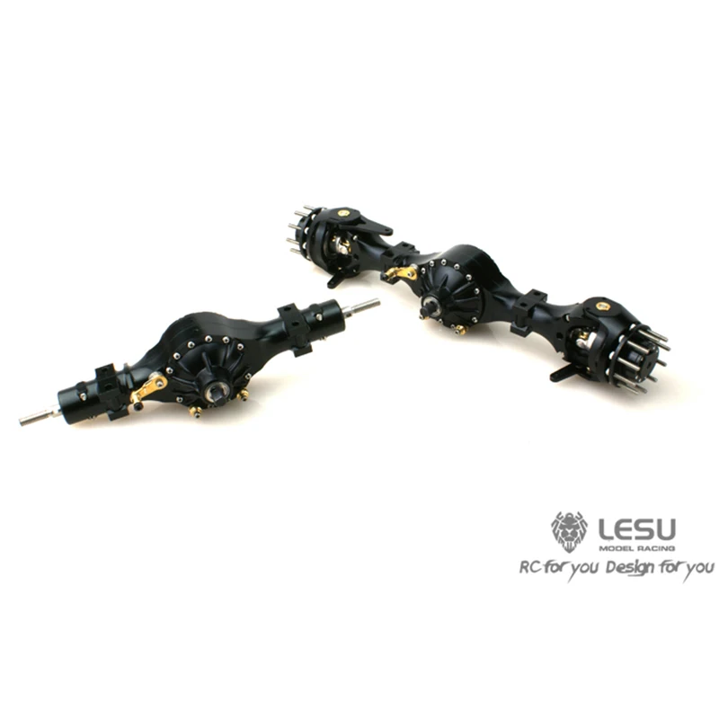 LESU Metal Flange Head Axle Differential Lock for 1/14 4x4 RC Tractor Truck TAMIYA Benz VOLVO Hydraulic Dumper Toys for Adults