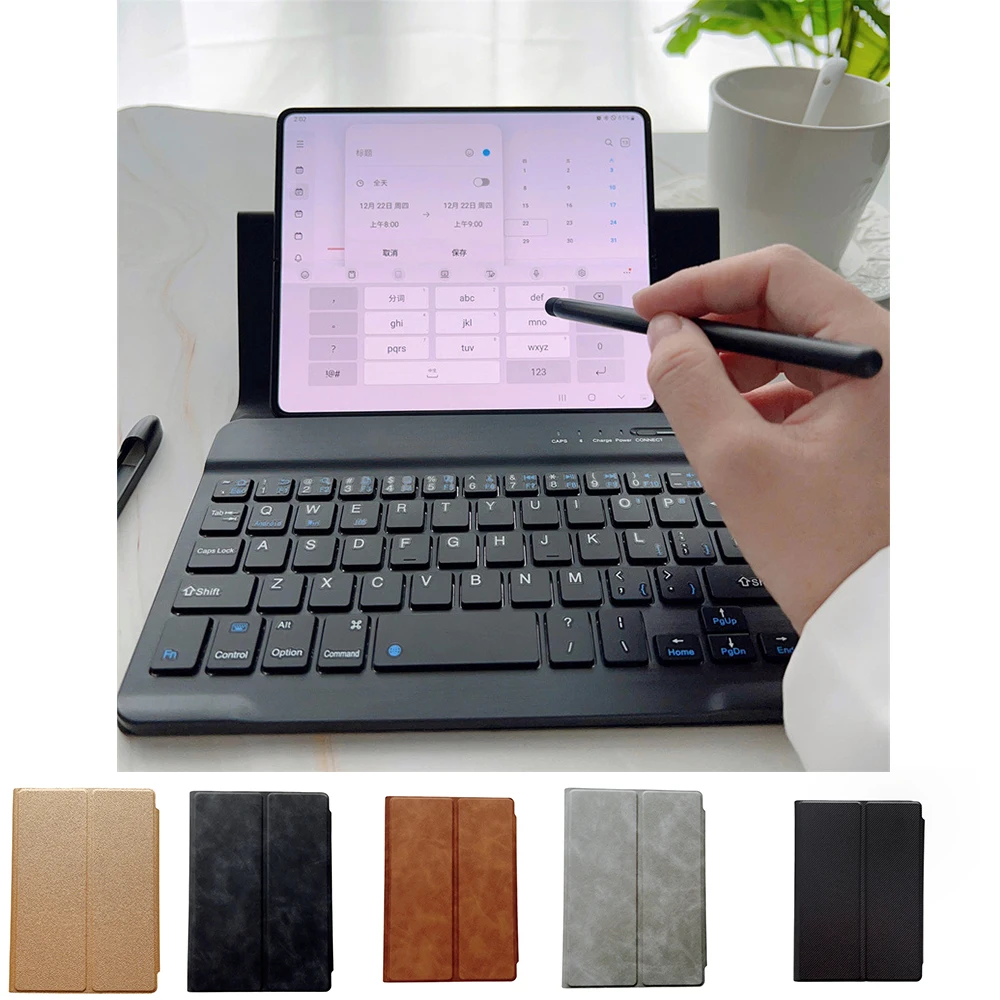 

keyboard case For Samsung Galaxy 4 3 2 Magnetic Wireless Bluetooth Keyboard Leather Cover With screen protector Pen coque Capa