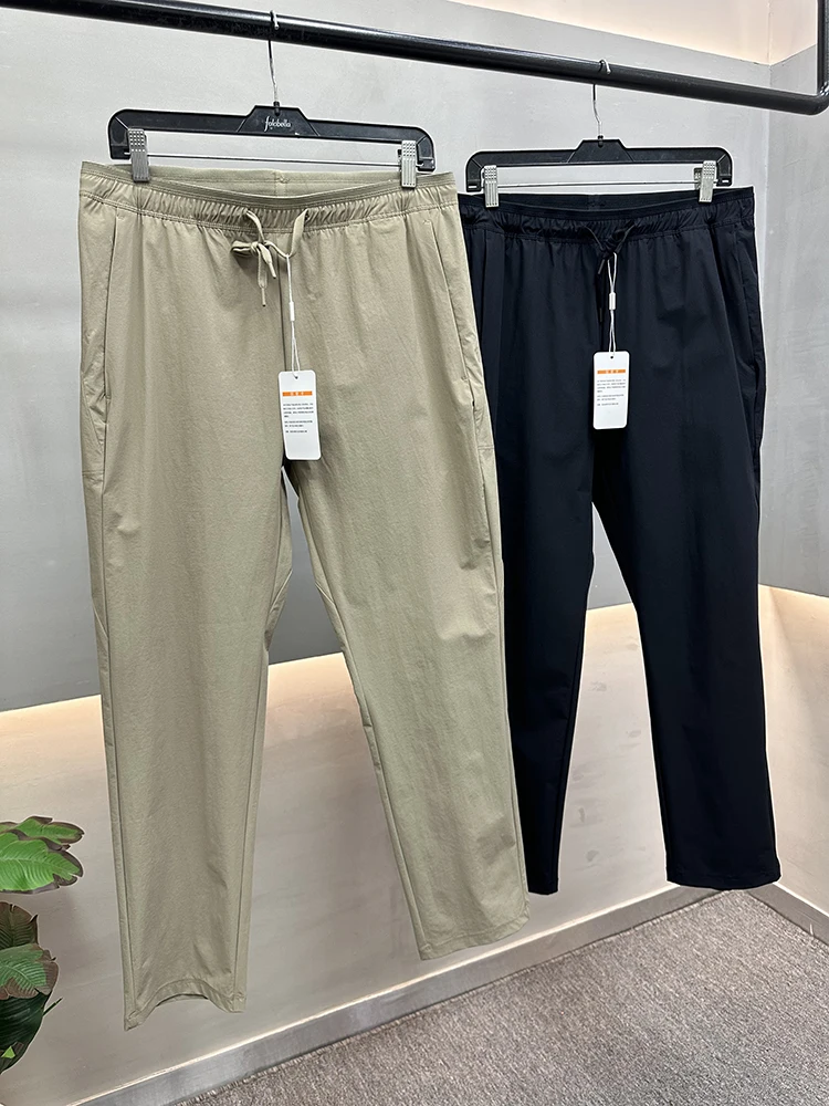 

Легкие мужские повседневные брюки прямого кроя для активного отдыха, дышащие, модные, весенне-летние, длинные