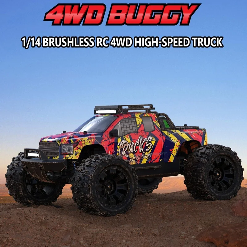 

Новый продукт JIUSI RC Truck PT14R 1:14 Бесщеточный высокоскоростной внедорожник с дистанционным управлением Модель гоночной игрушки для детей Подарки